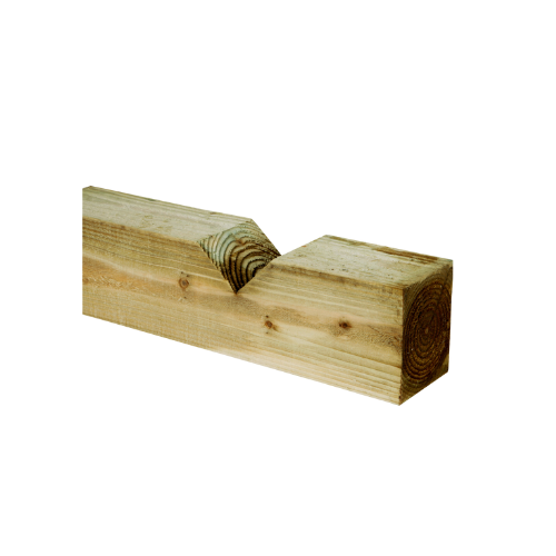 V-Notched UC4 Fence Posts - 125 x 100mm