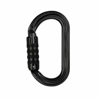 PETZL Black Oval Carabiner - Triact-Lock