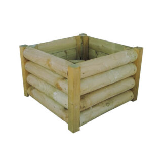 square half rail planter