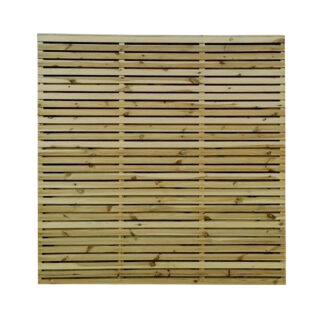 Contemporary Double Slatted Fence Panel