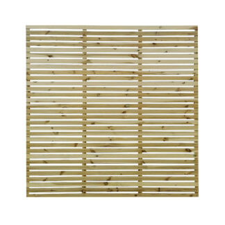 horizontal slatted panel