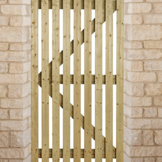Slatted Curve Top Gate