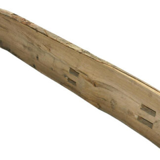 6ft Chestnut Cleft Fence Post (1980mm) - Morticed for 2 Rails