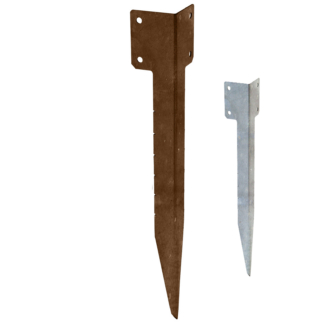 Single Sleeper Corner Support Spike – Brown or Galv
