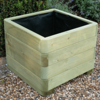 KDM Smooth Square Wooden Planter