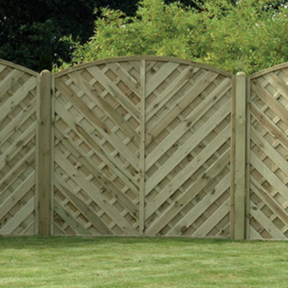 KDM V Arched Decorative Fence Panel