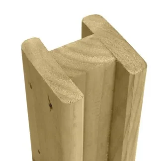 Jacksons Slotted Intermediate Timber Fence Post 1500mmx100x100mm